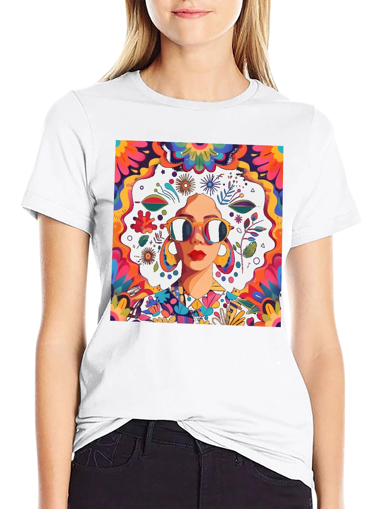 Groovy Retro Art T-Shirt 70s Style Graphic Tee