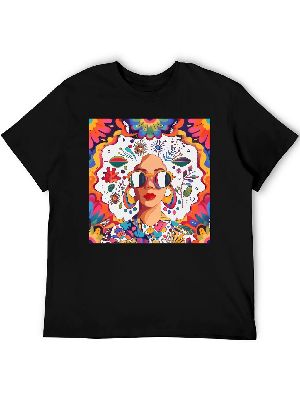 Groovy Retro Art T-Shirt 70s Style Graphic Tee