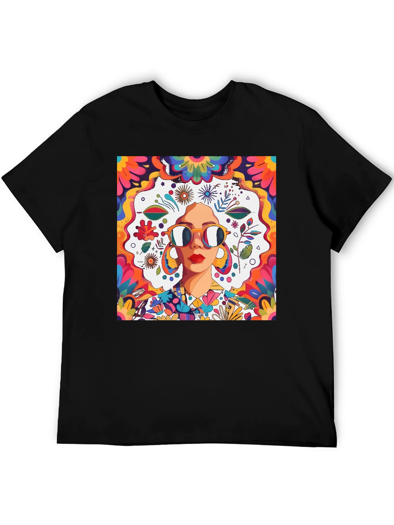 Groovy Retro Art T-Shirt 70s Style Graphic Tee