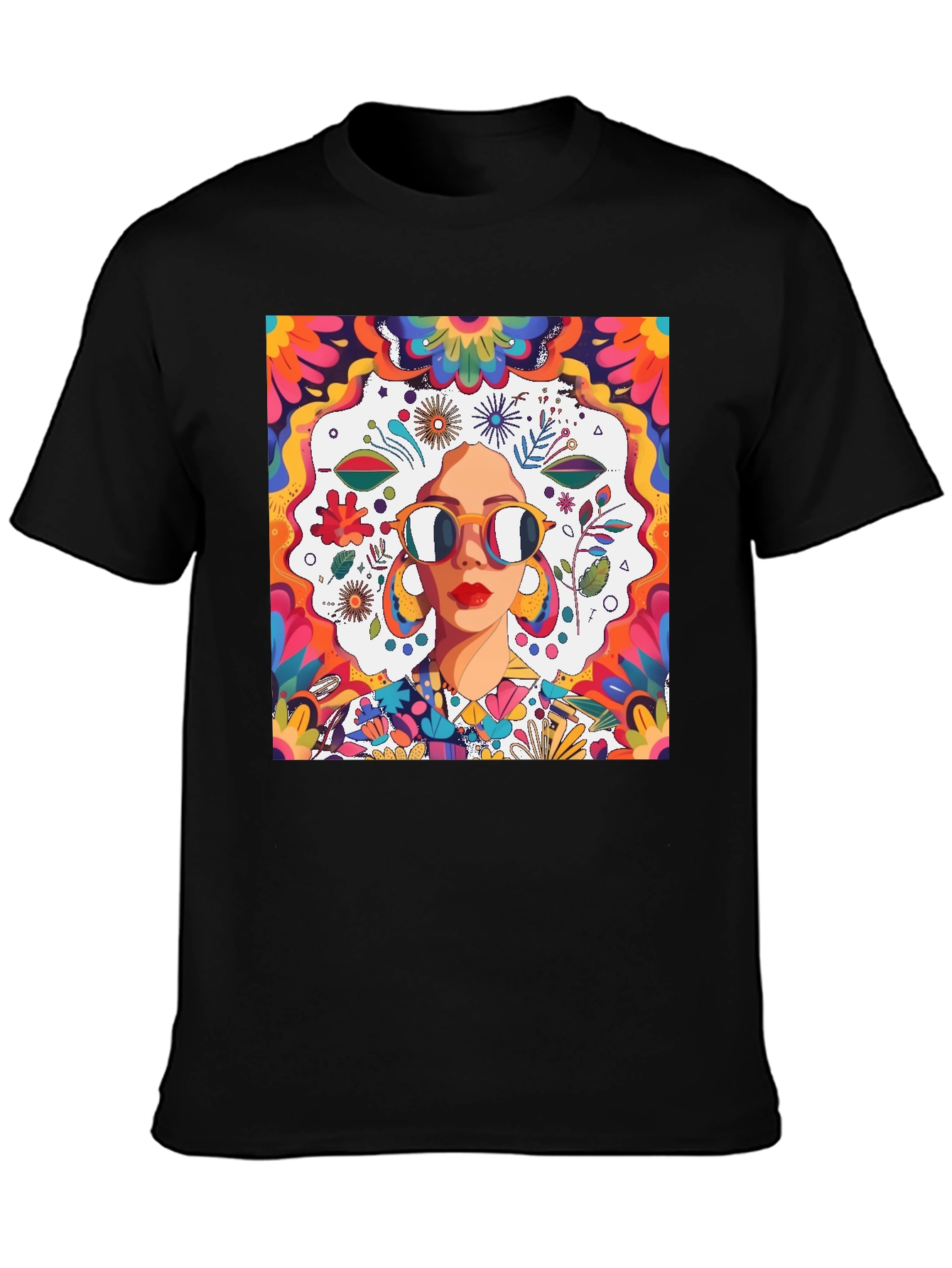 Groovy Retro Art T-Shirt 70s Style Graphic Tee