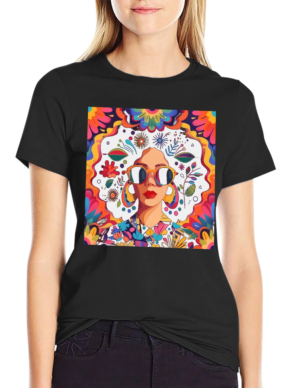 Groovy Retro Art T-Shirt 70s Style Graphic Tee