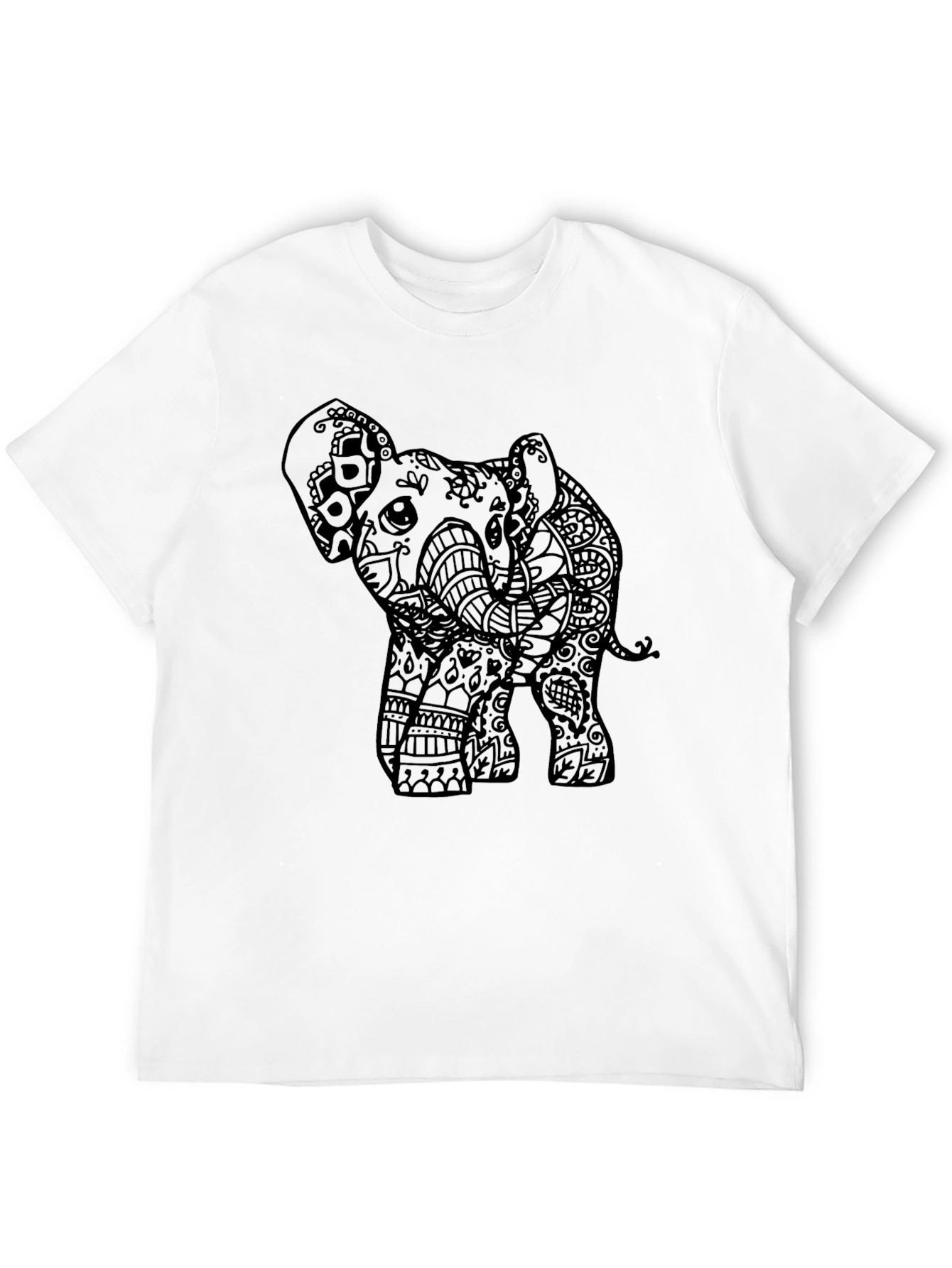 Elephant Graphic Tee - Unique Art Design