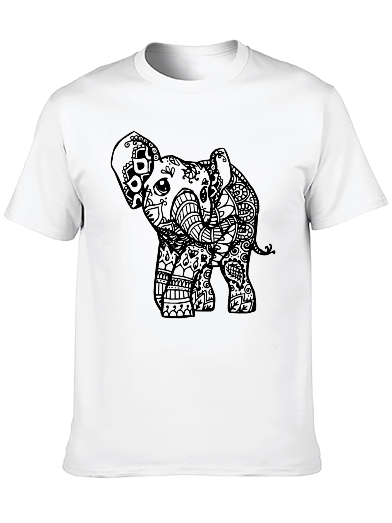 Elephant Graphic Tee - Unique Art Design