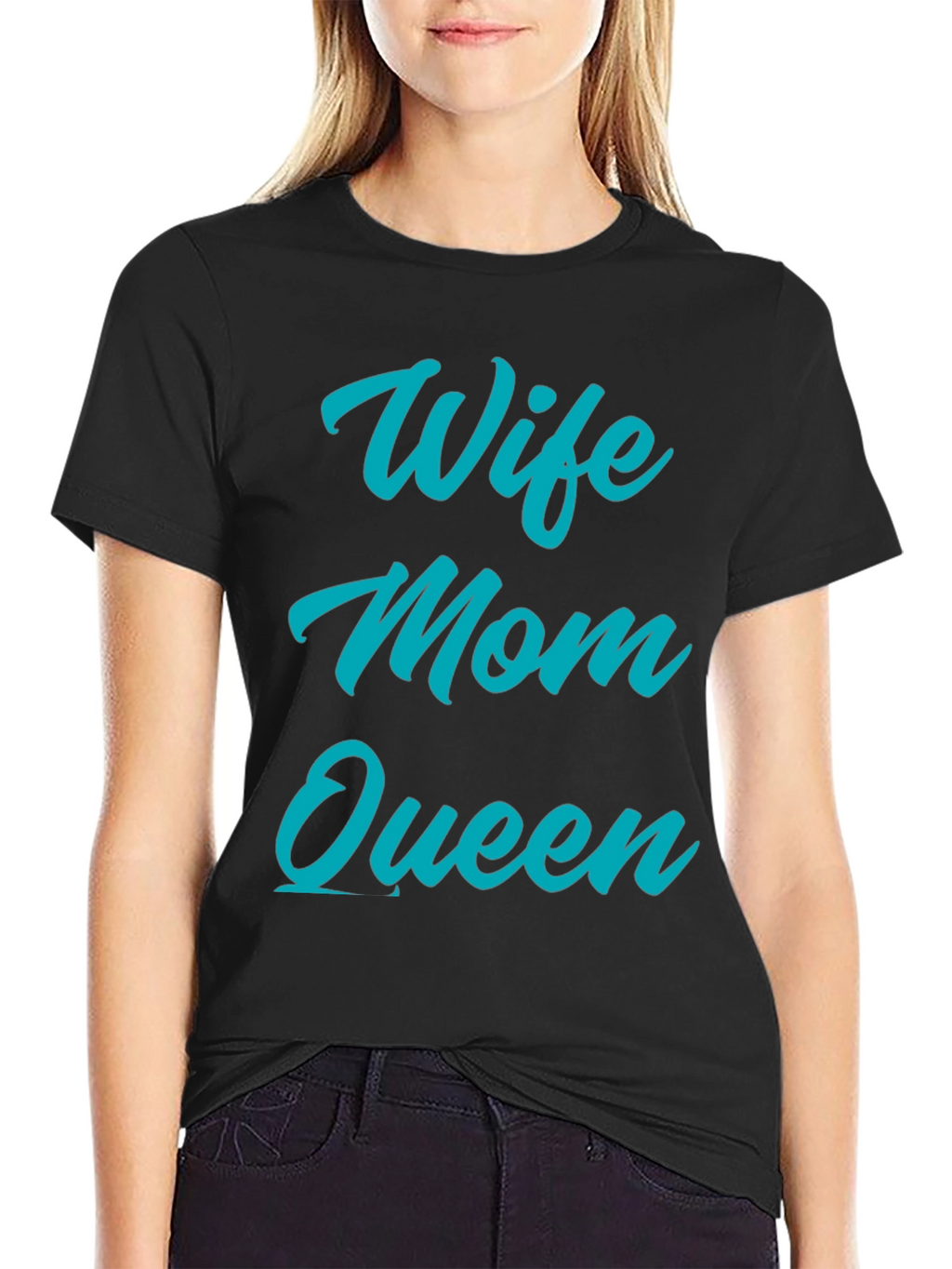 Wife Mom Queen Graphic T-Shirt