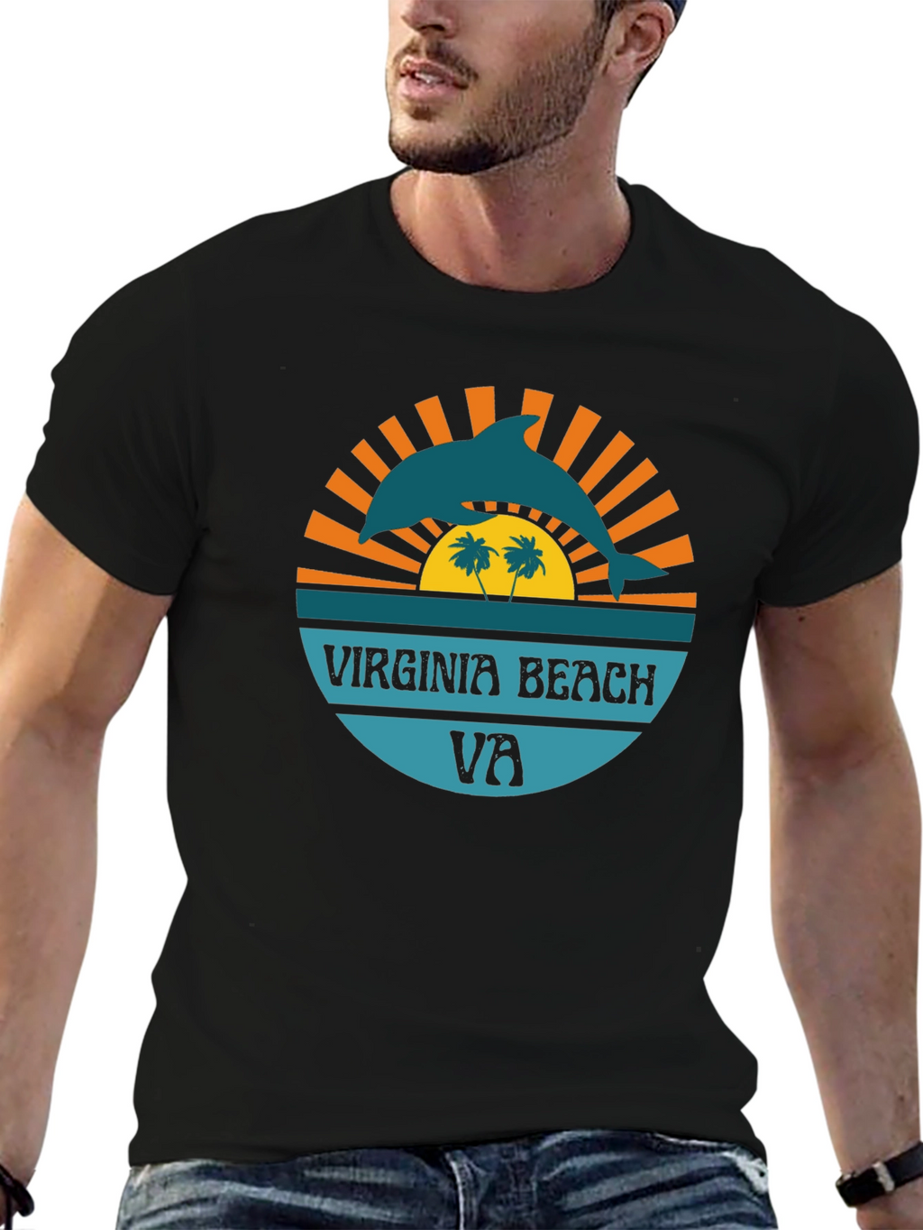Virginia Beach Dolphin Graphic Tee