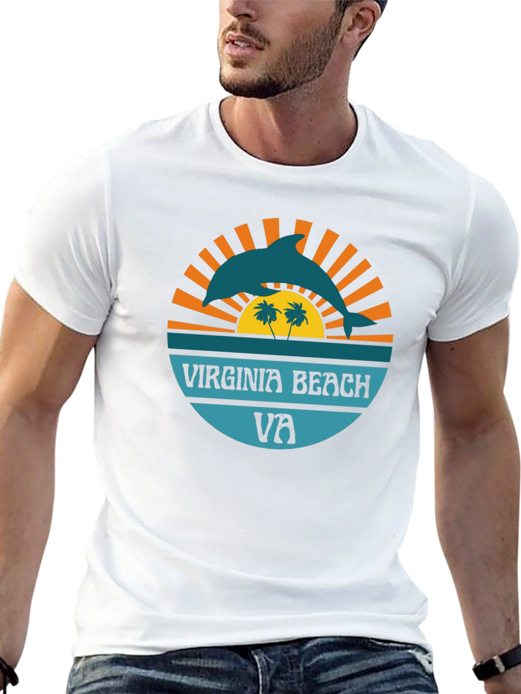 Virginia Beach Dolphin Graphic Tee