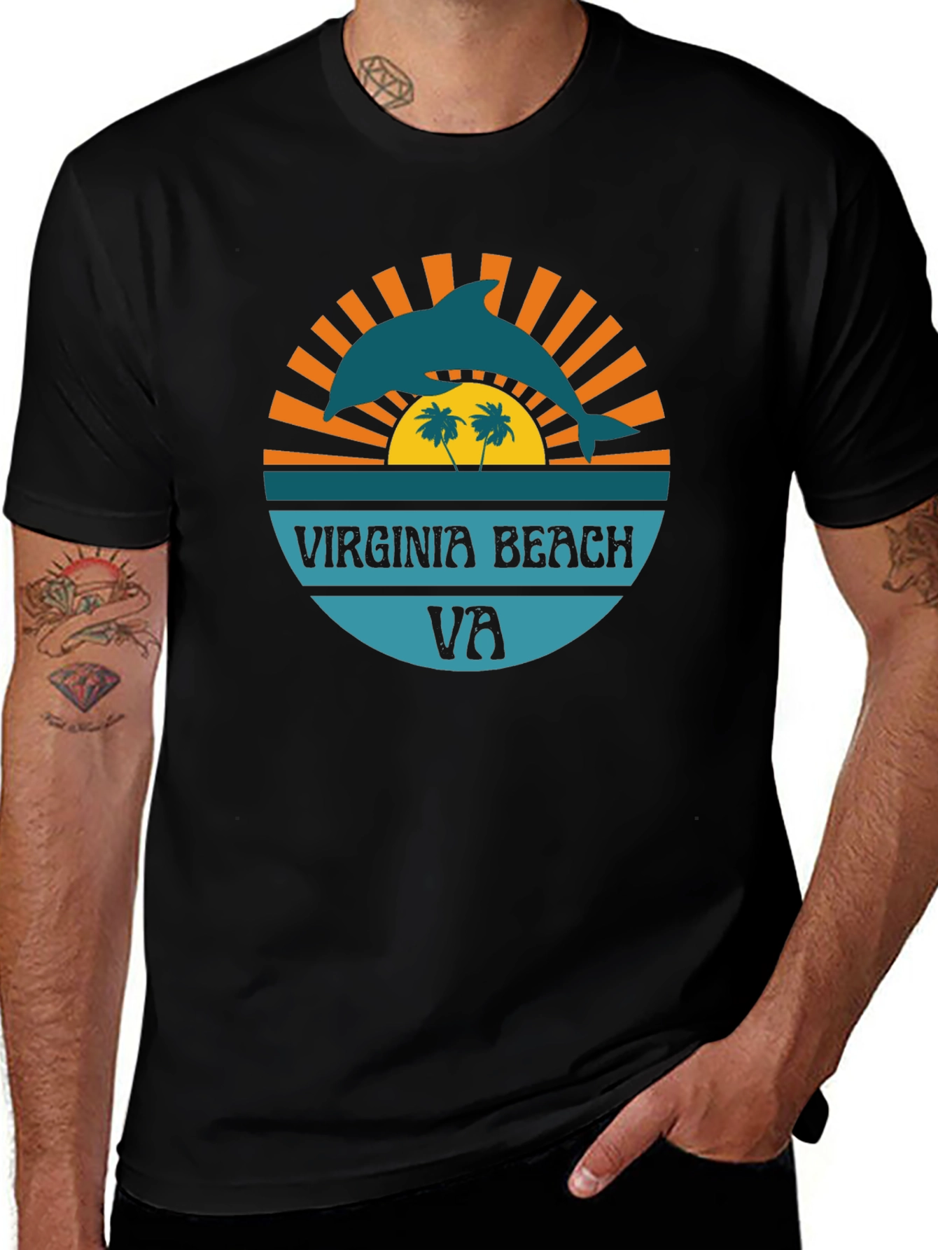 Virginia Beach Dolphin Graphic Tee