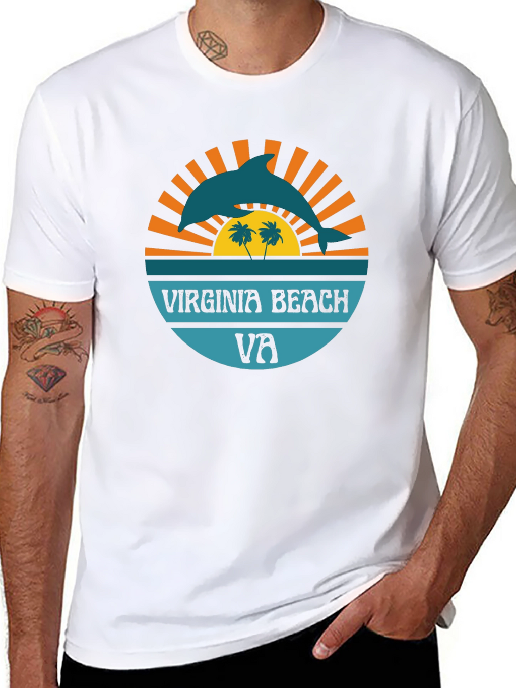 Virginia Beach Dolphin Graphic Tee