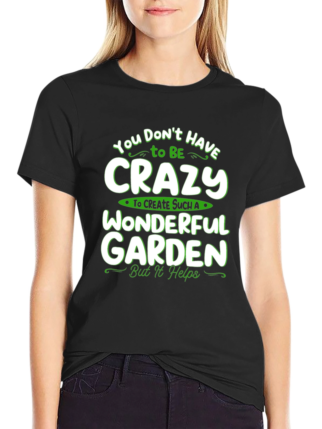Crazy Wonderful Garden T-Shirt - Black