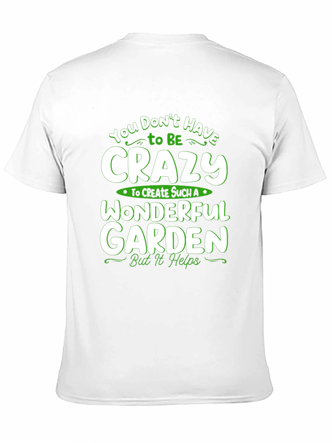 Crazy Wonderful Garden T-Shirt - Black
