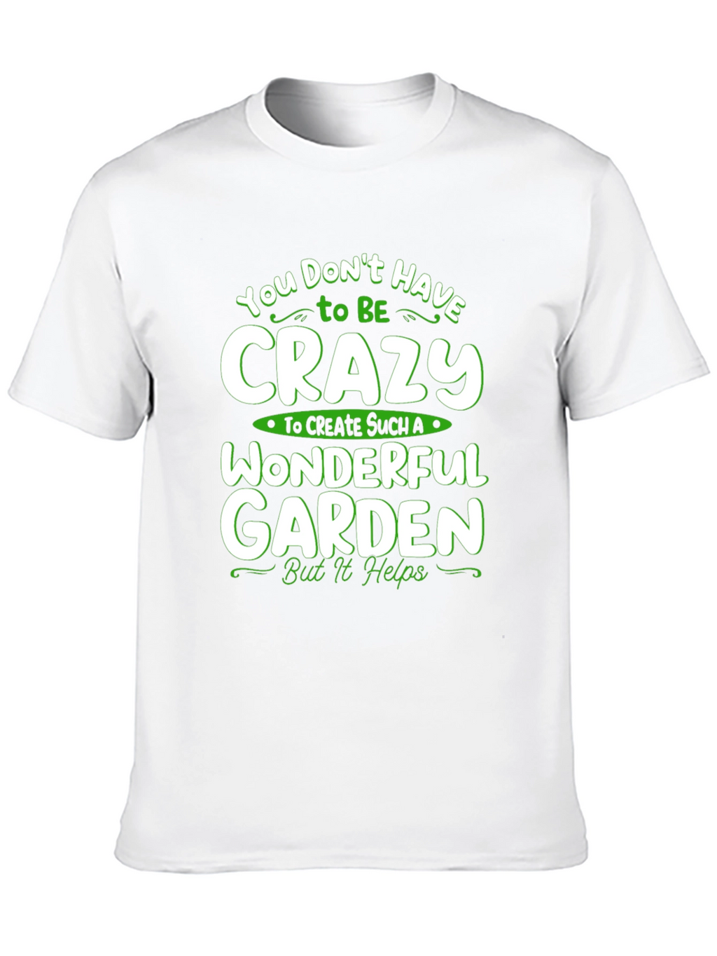 Crazy Wonderful Garden T-Shirt - Black