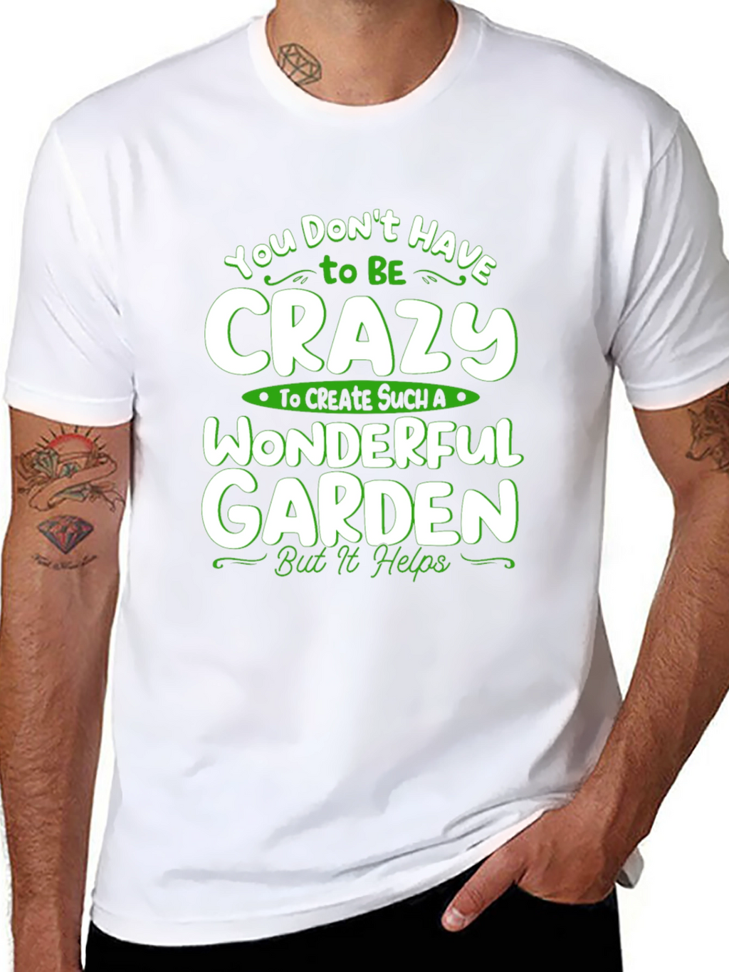 Crazy Wonderful Garden T-Shirt - Black