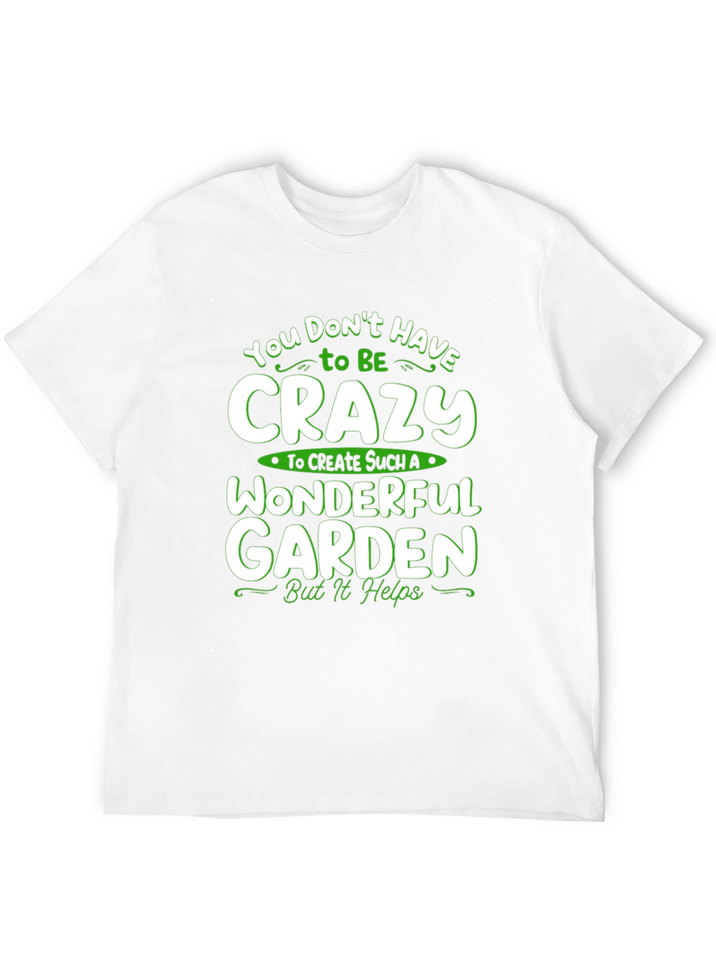 Crazy Wonderful Garden T-Shirt - Black