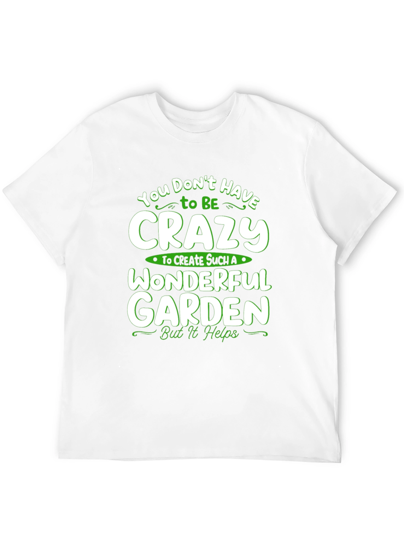 Crazy Wonderful Garden T-Shirt - Black