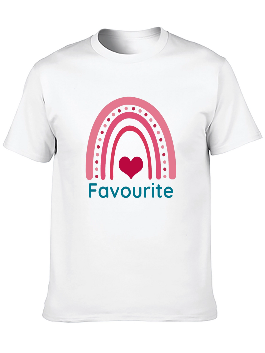 Favourite Rainbow Heart T-Shirt - Stylish and Comfortable