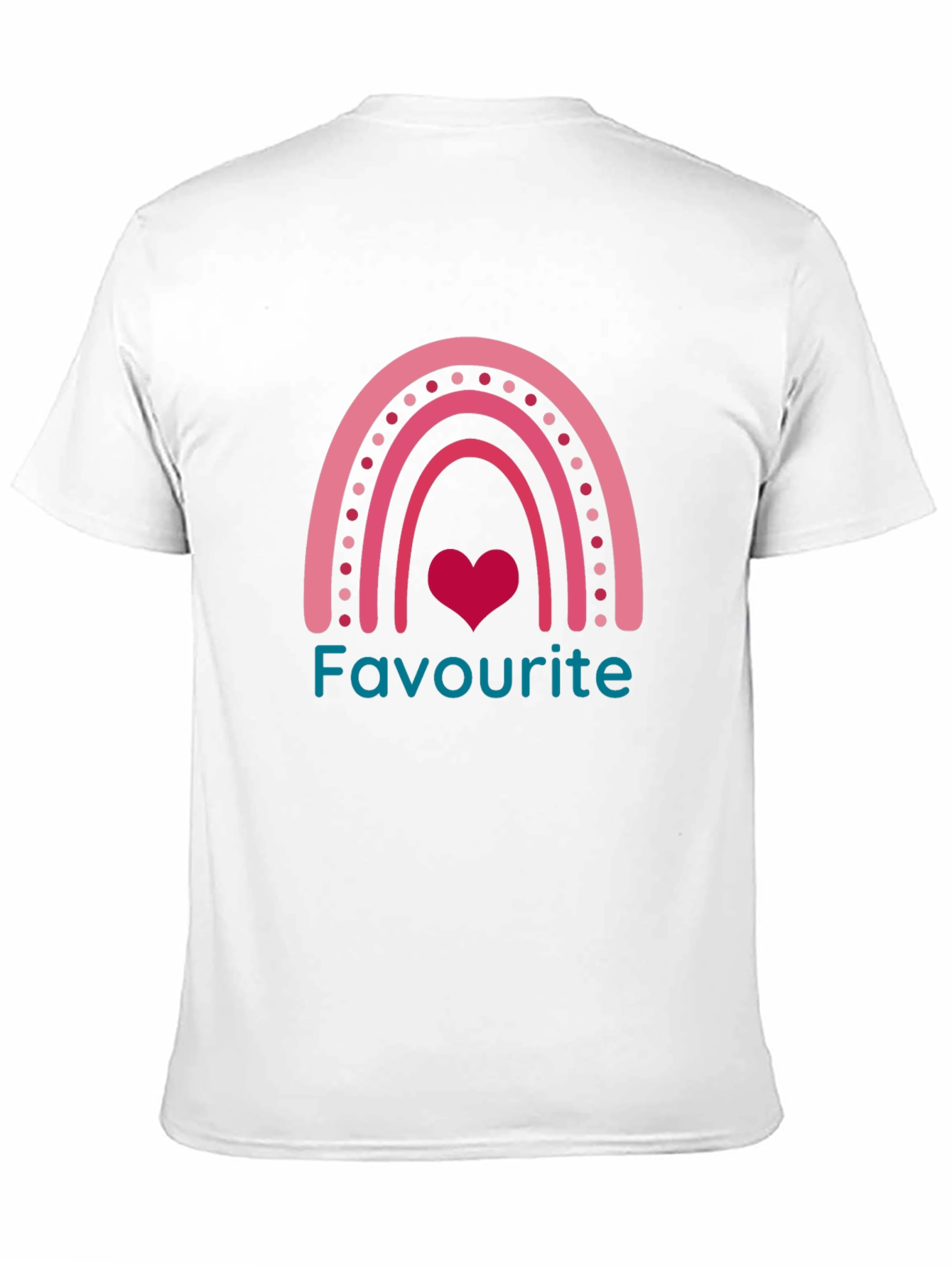 Favourite Rainbow Heart T-Shirt - Stylish and Comfortable