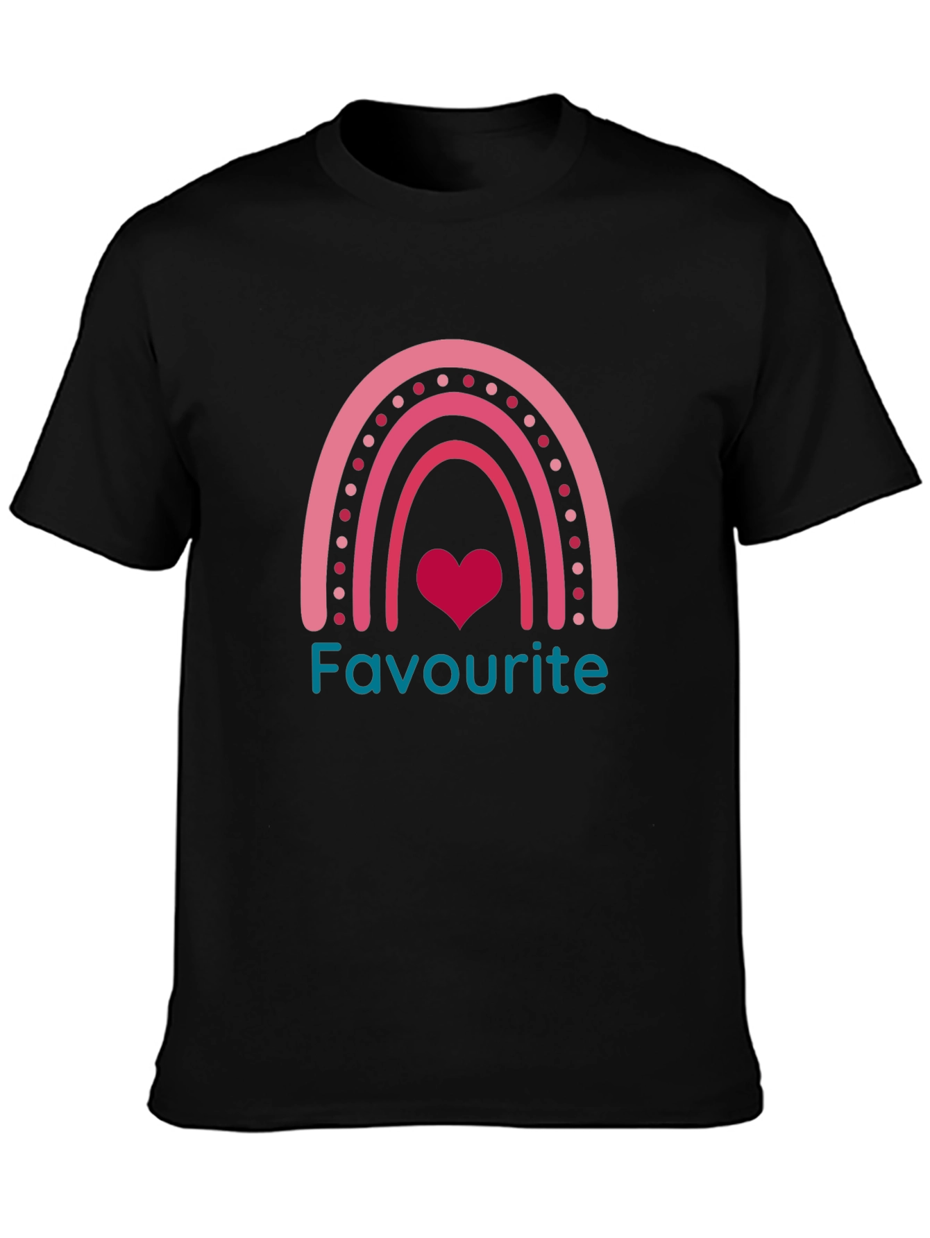 Favourite Rainbow Heart T-Shirt - Stylish and Comfortable