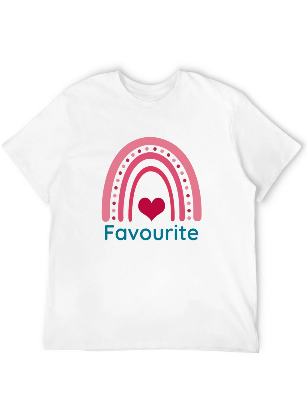 Favourite Rainbow Heart T-Shirt - Stylish and Comfortable