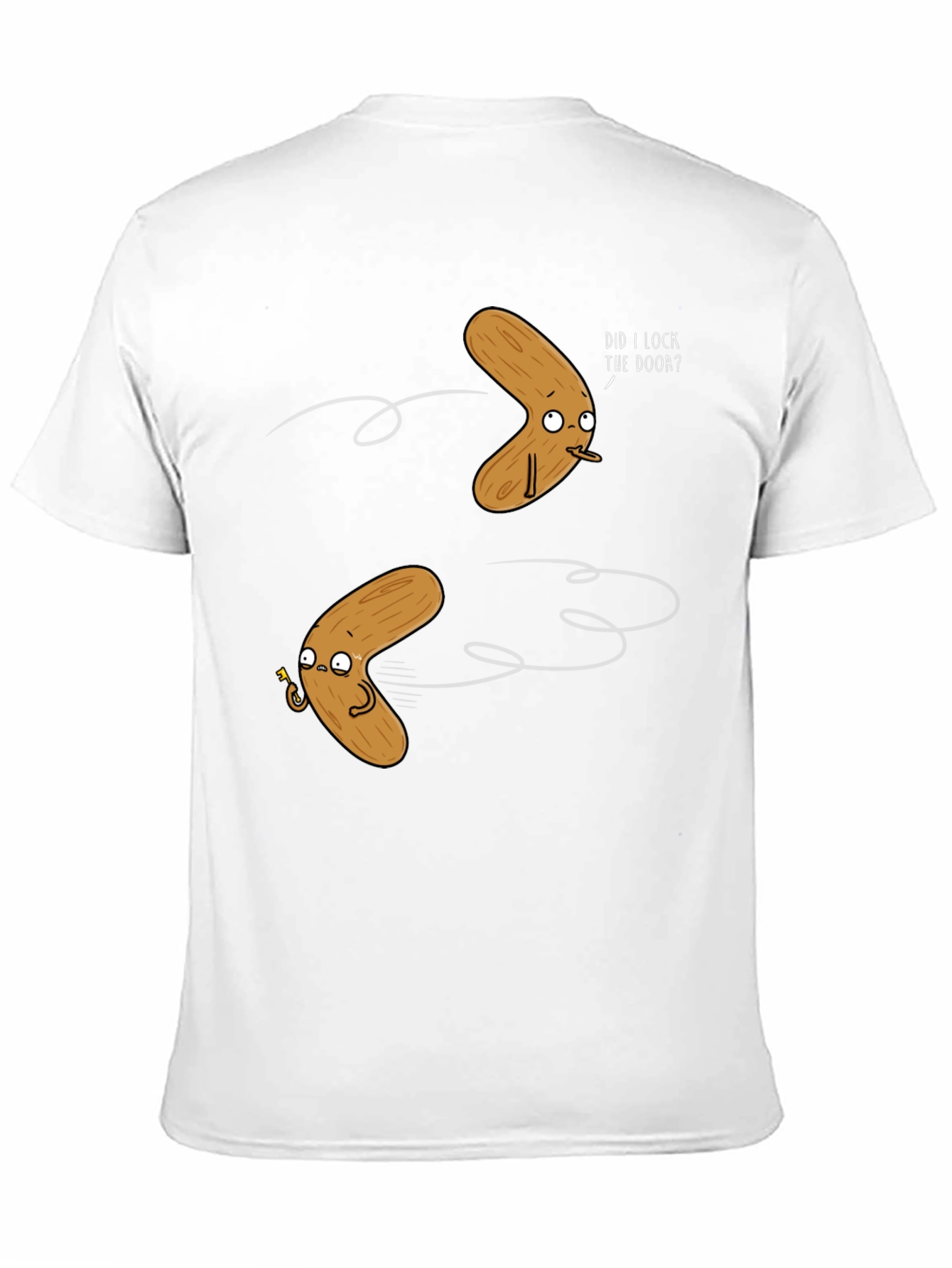 Humorous Boomerang Graphic T-Shirt - Black