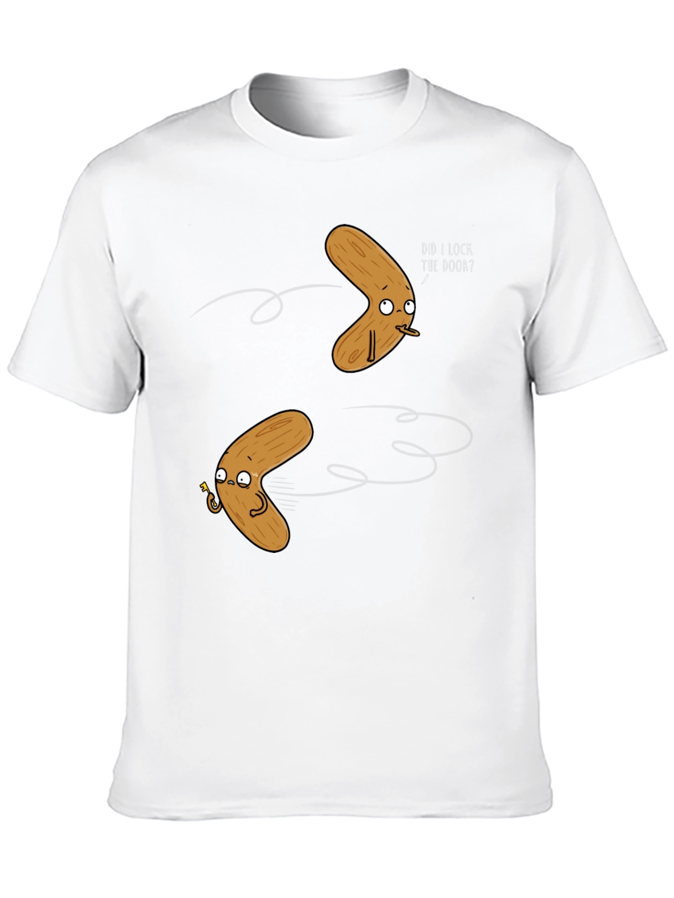 Humorous Boomerang Graphic T-Shirt - Black