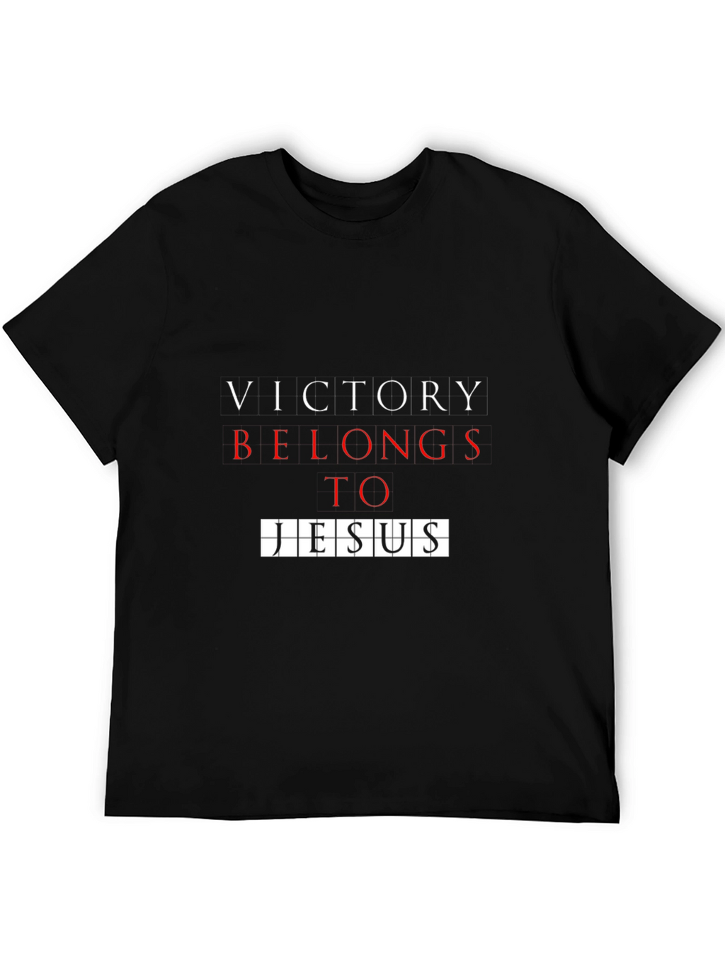 Victory Belongs to Jesus Black Graphic Tee