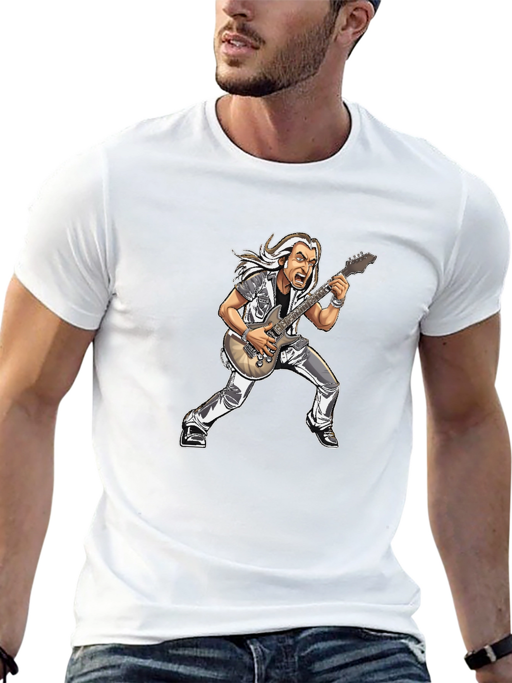 Guitar Hero Cartoon T-Shirt
