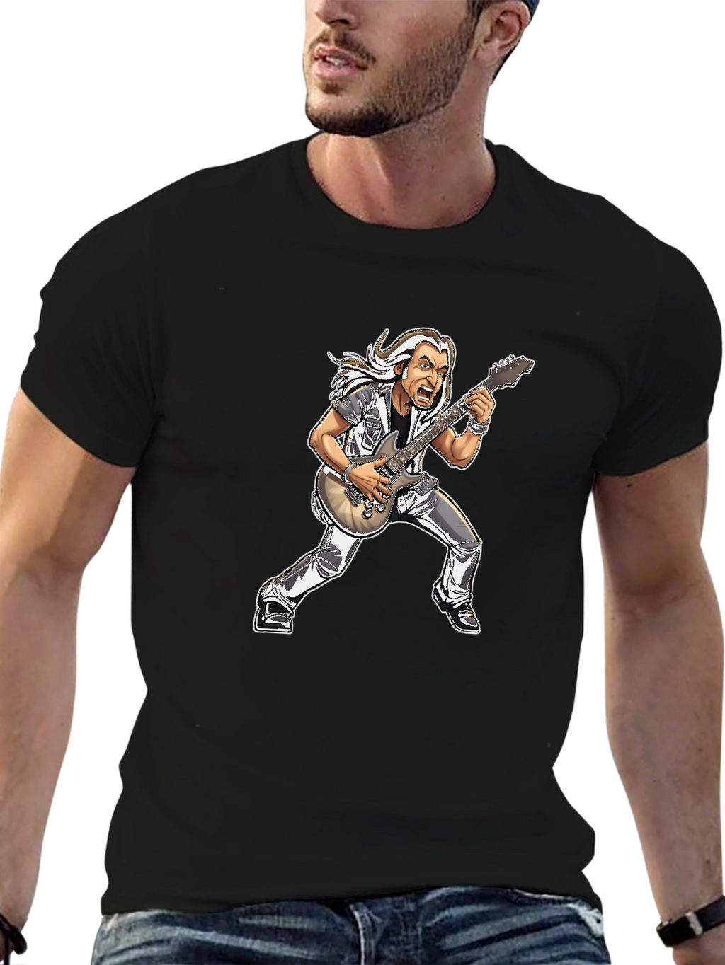 Guitar Hero Cartoon T-Shirt