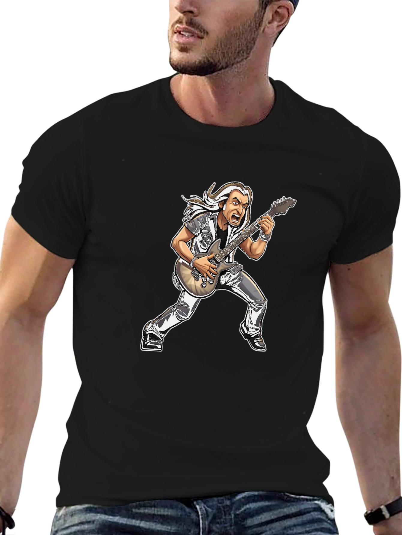 Guitar Hero Cartoon T-Shirt