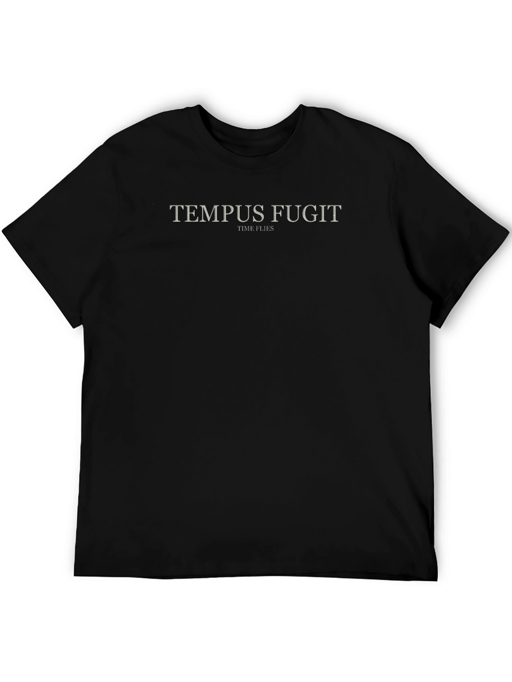 Tempus Fugit Black T-Shirt - Time Flies Graphic Tee