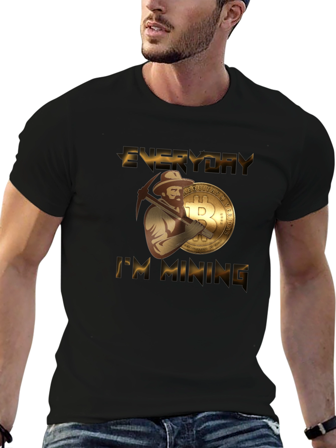 Everyday Im Mining Bitcoin T-Shirt