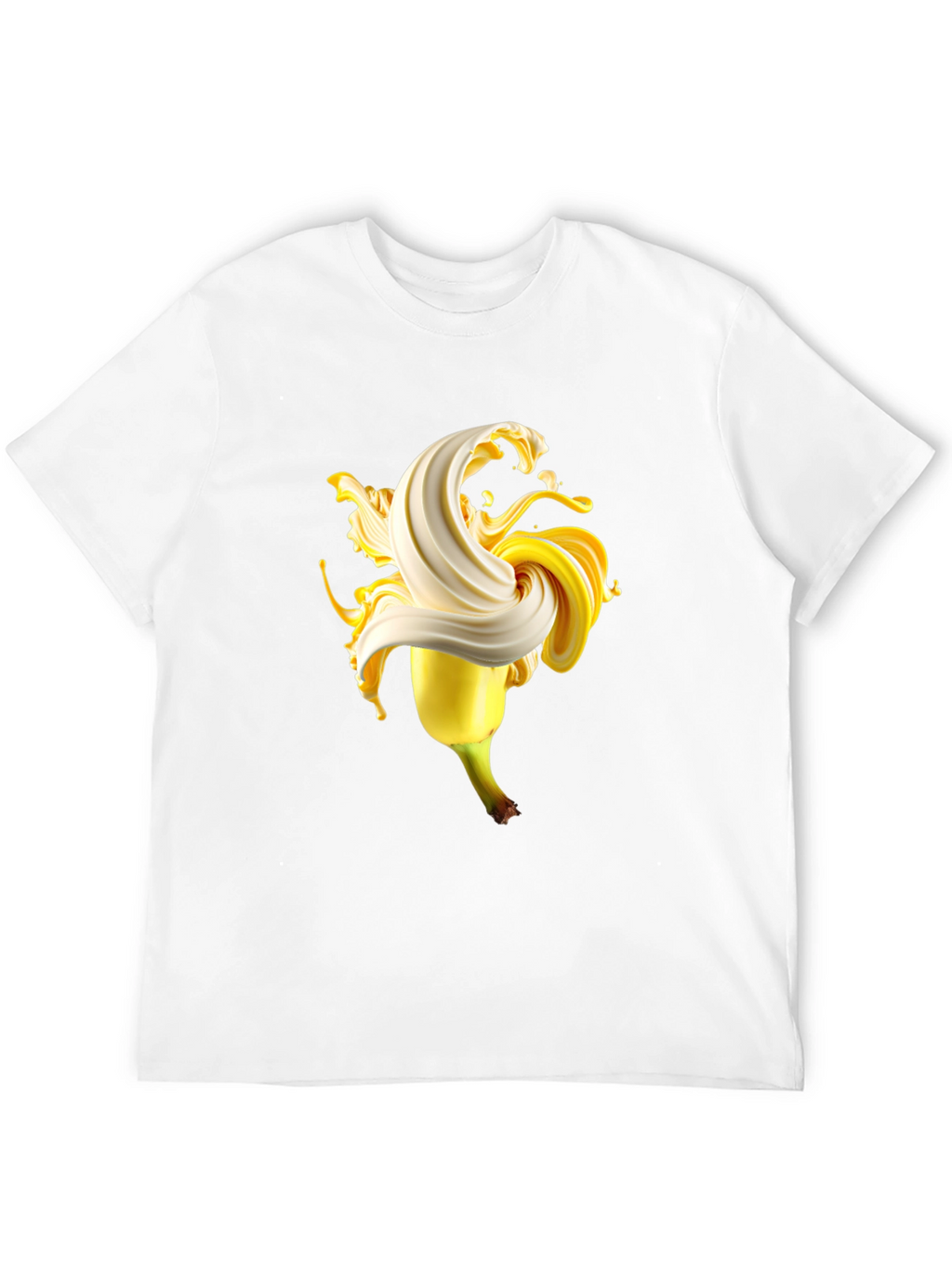 Banana Swirl Graphic Tee - Black