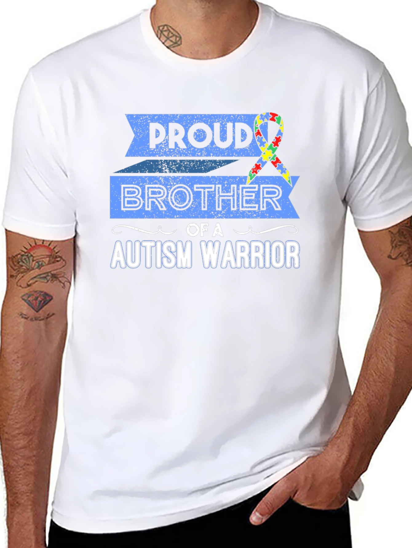 Proud Brother of Autism Warrior T-Shirt