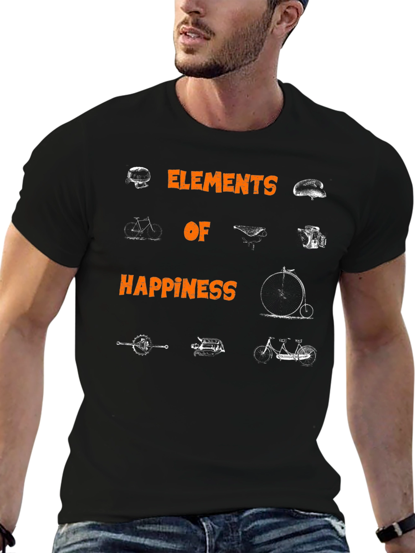 Elements of Happiness Bike T-Shirt