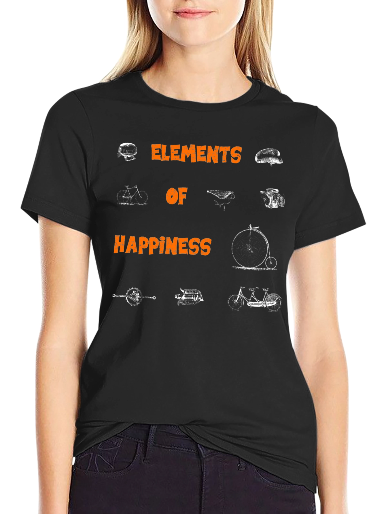 Elements of Happiness Bike T-Shirt