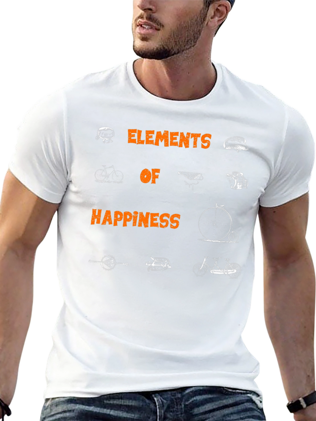 Elements of Happiness Bike T-Shirt