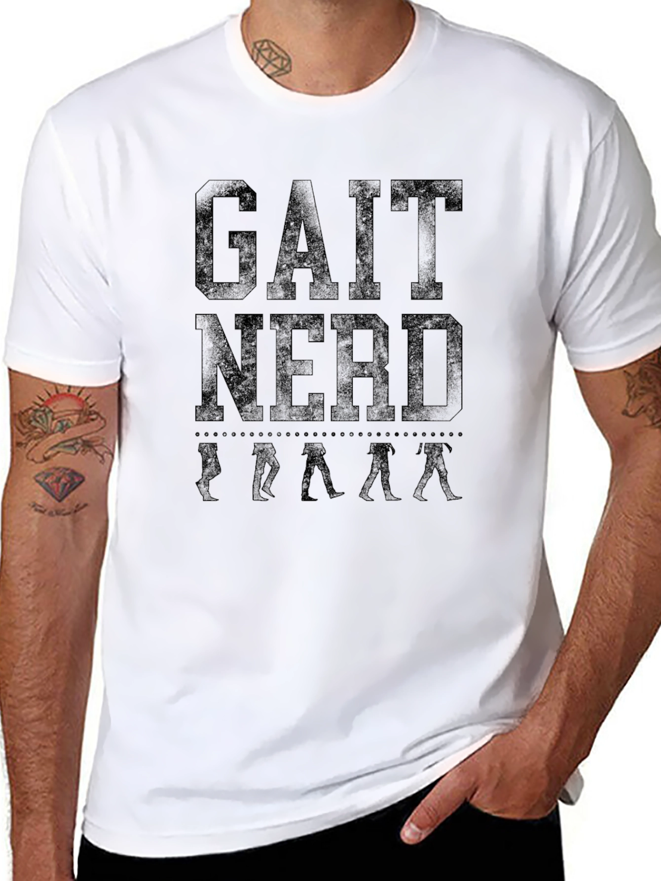 Gait Nerd T-Shirt - Anatomical Walking Pattern