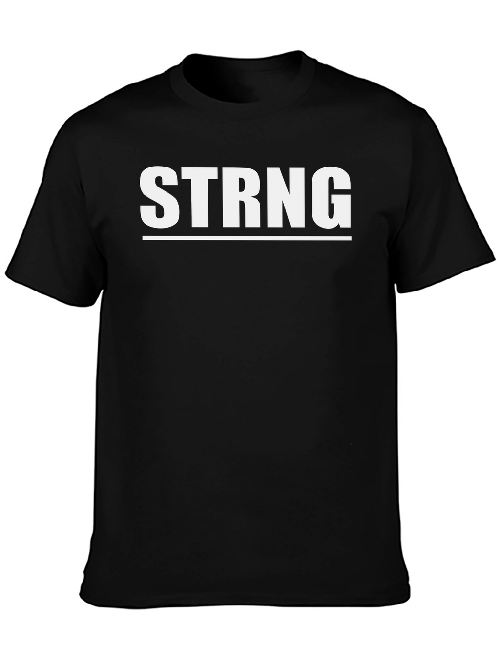 STRNG Graphic Tee - Black Cotton Blend T-Shirt