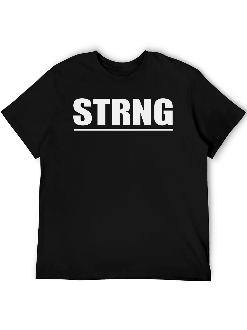 STRNG Graphic Tee - Black Cotton Blend T-Shirt