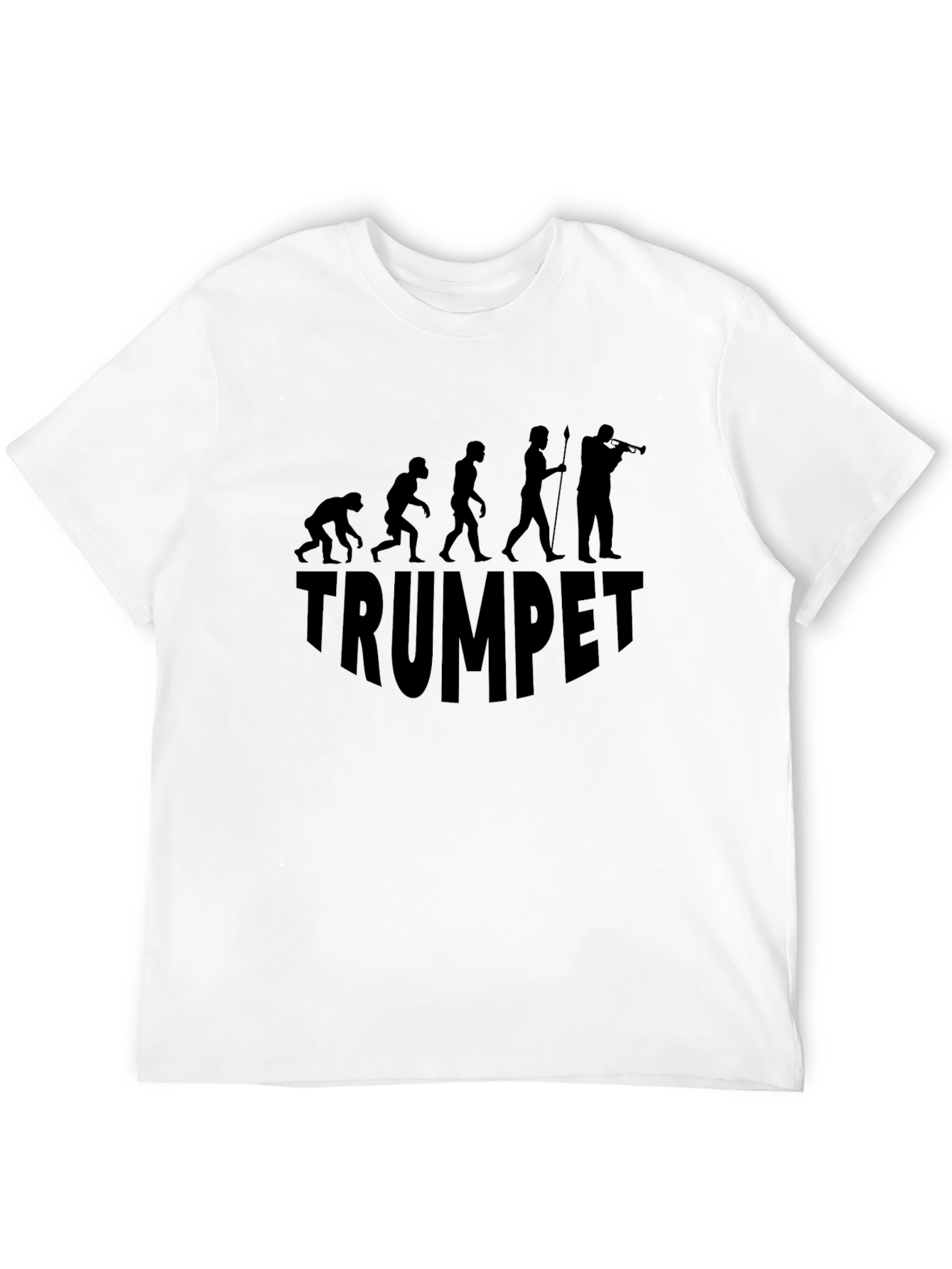 Trumpet Evolution Graphic Tee - Black