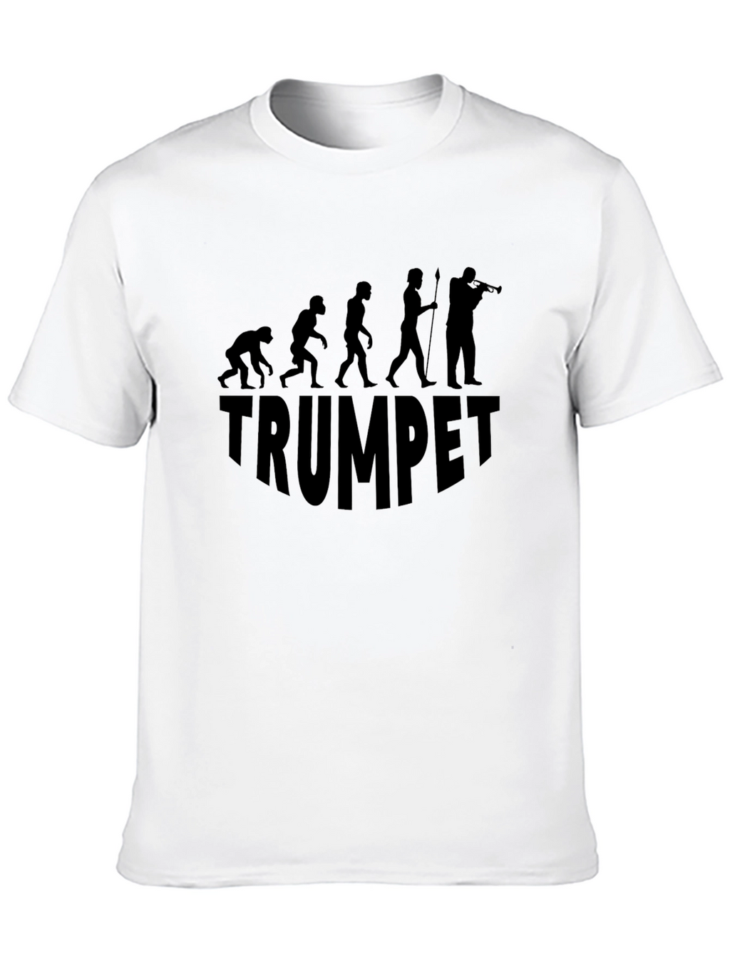 Trumpet Evolution Graphic Tee - Black