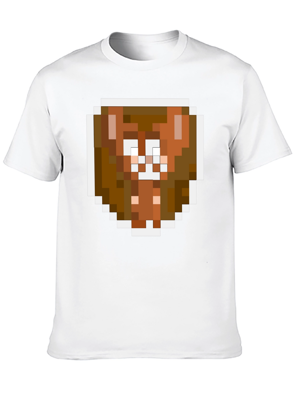 Pixel Art Brown Bear Graphic Tee