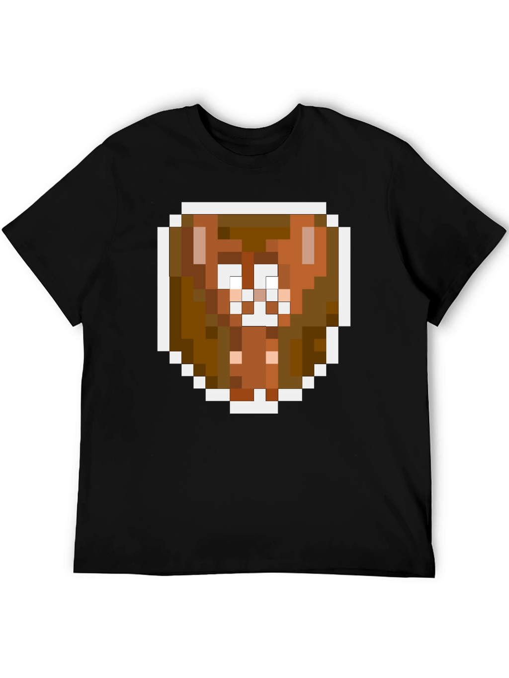 Pixel Art Brown Bear Graphic Tee