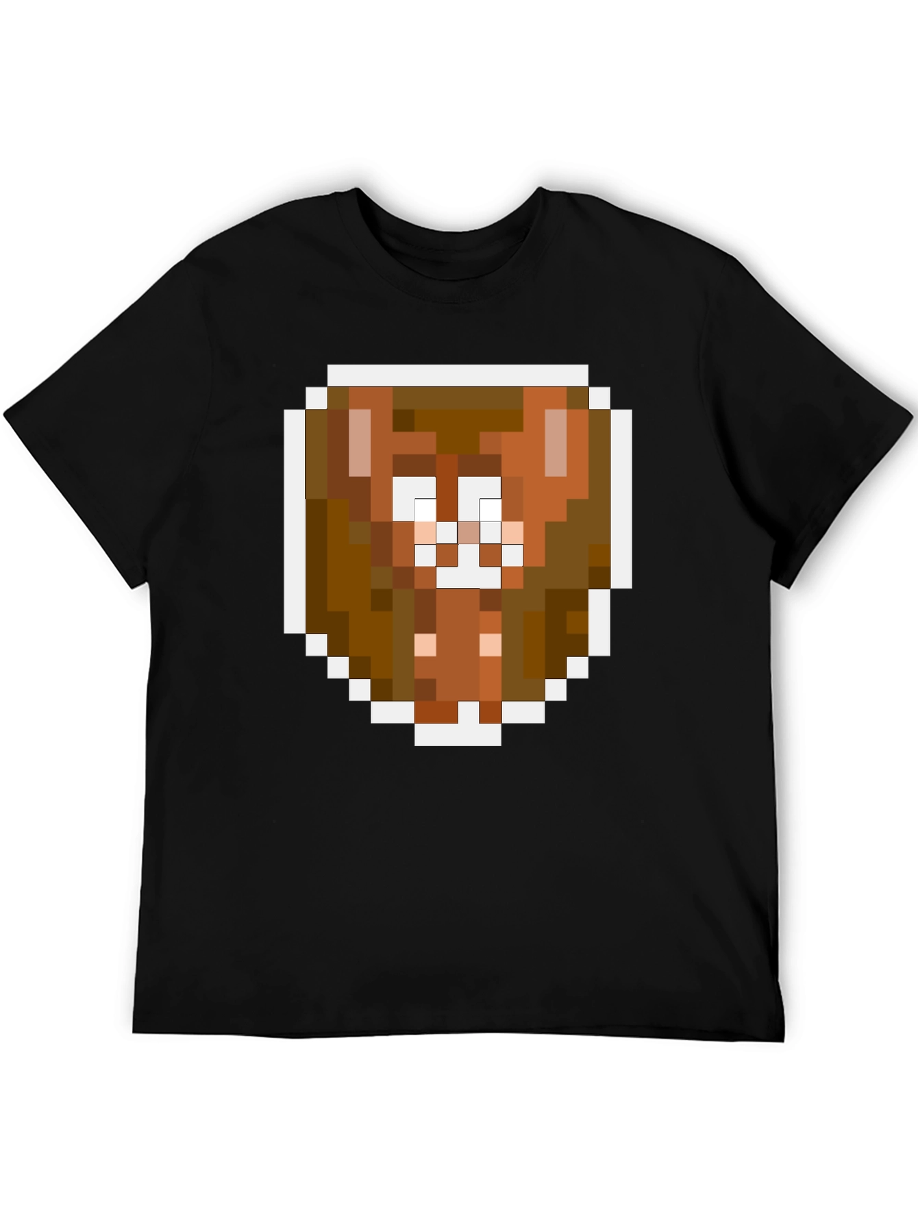 Pixel Art Brown Bear Graphic Tee