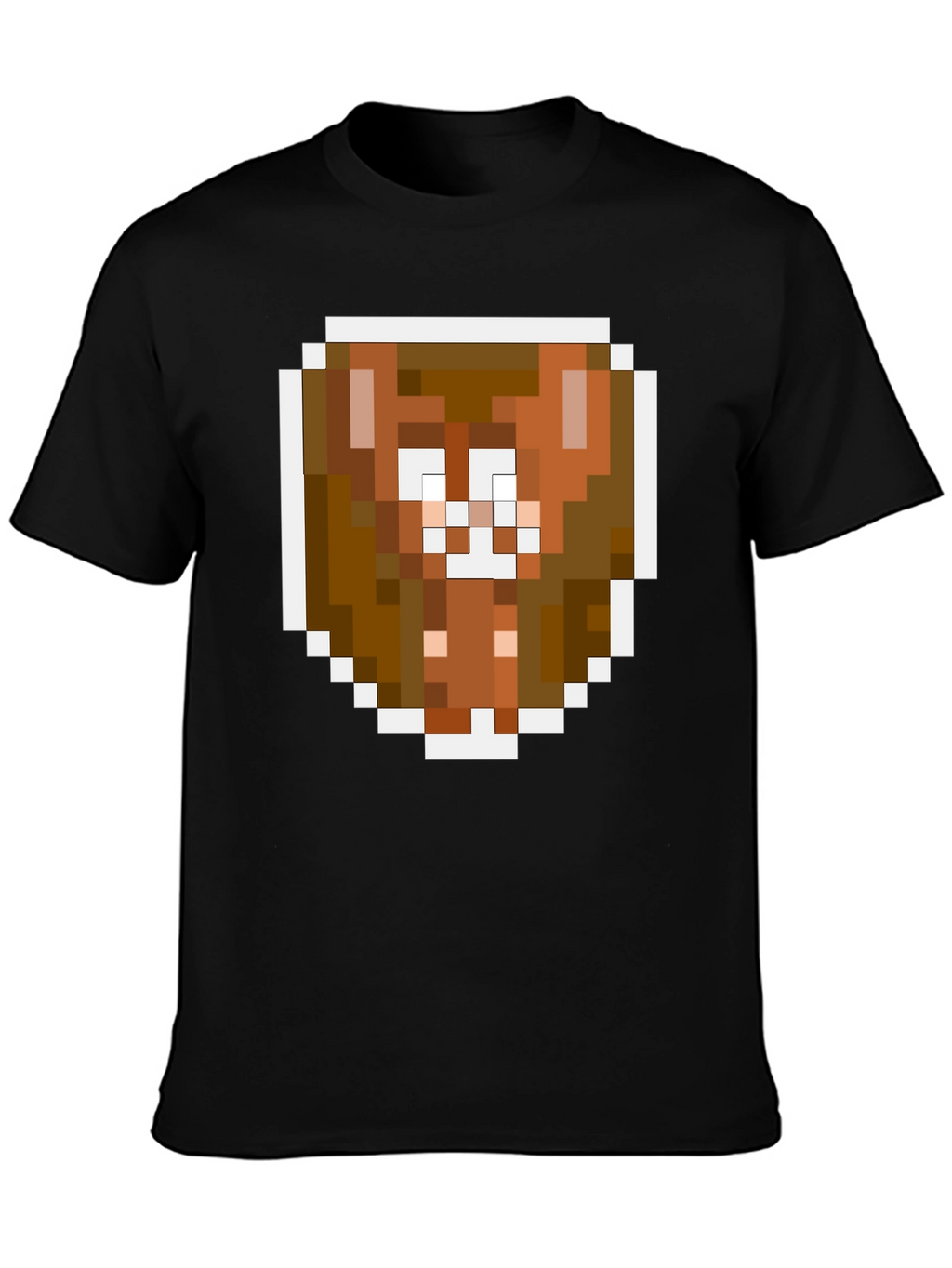 Pixel Art Brown Bear Graphic Tee