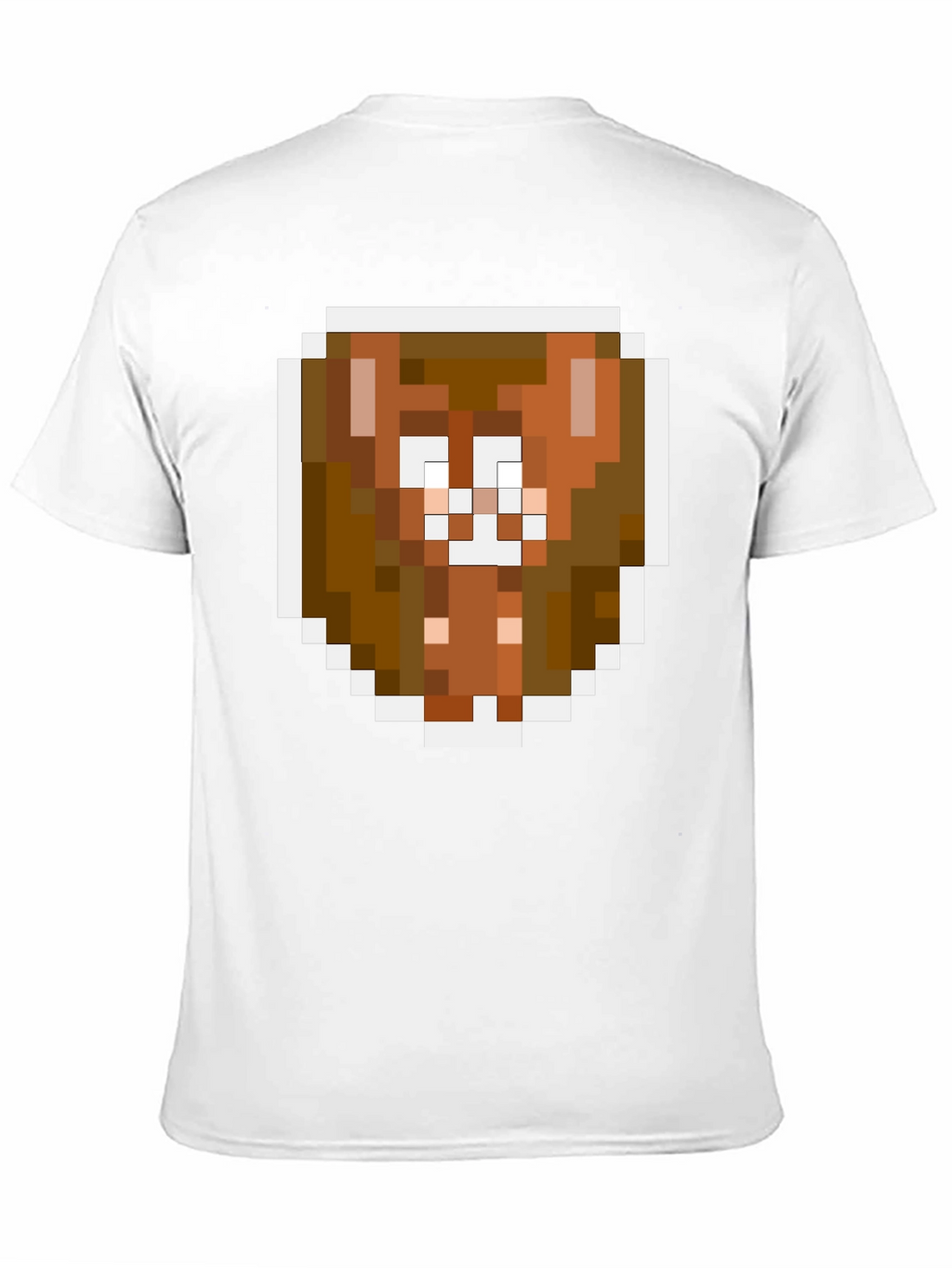 Pixel Art Brown Bear Graphic Tee