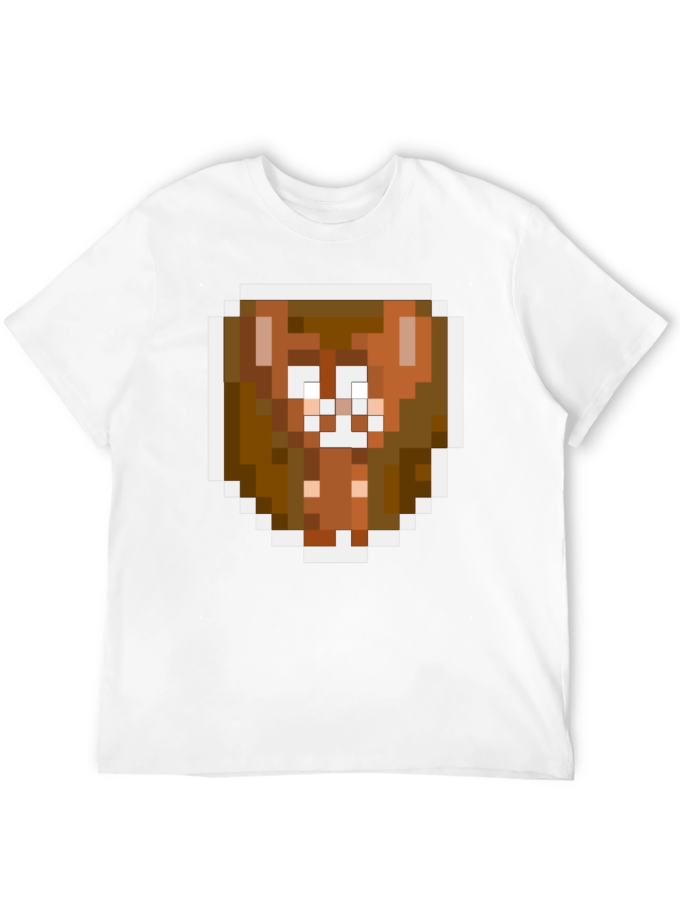 Pixel Art Brown Bear Graphic Tee