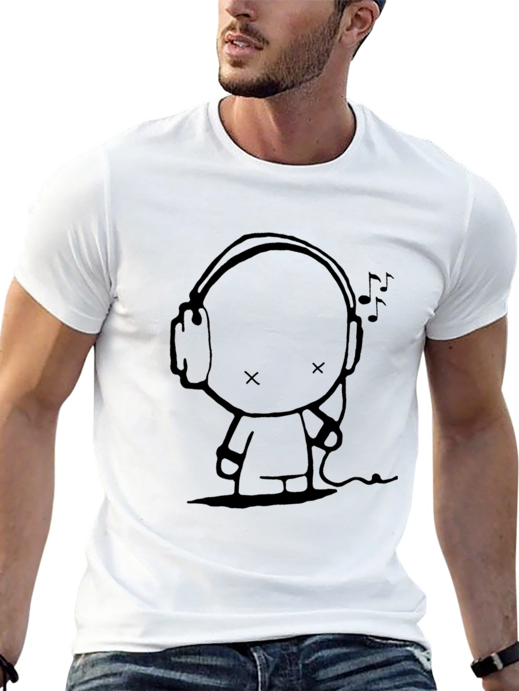 Music Lover Black Graphic Tee