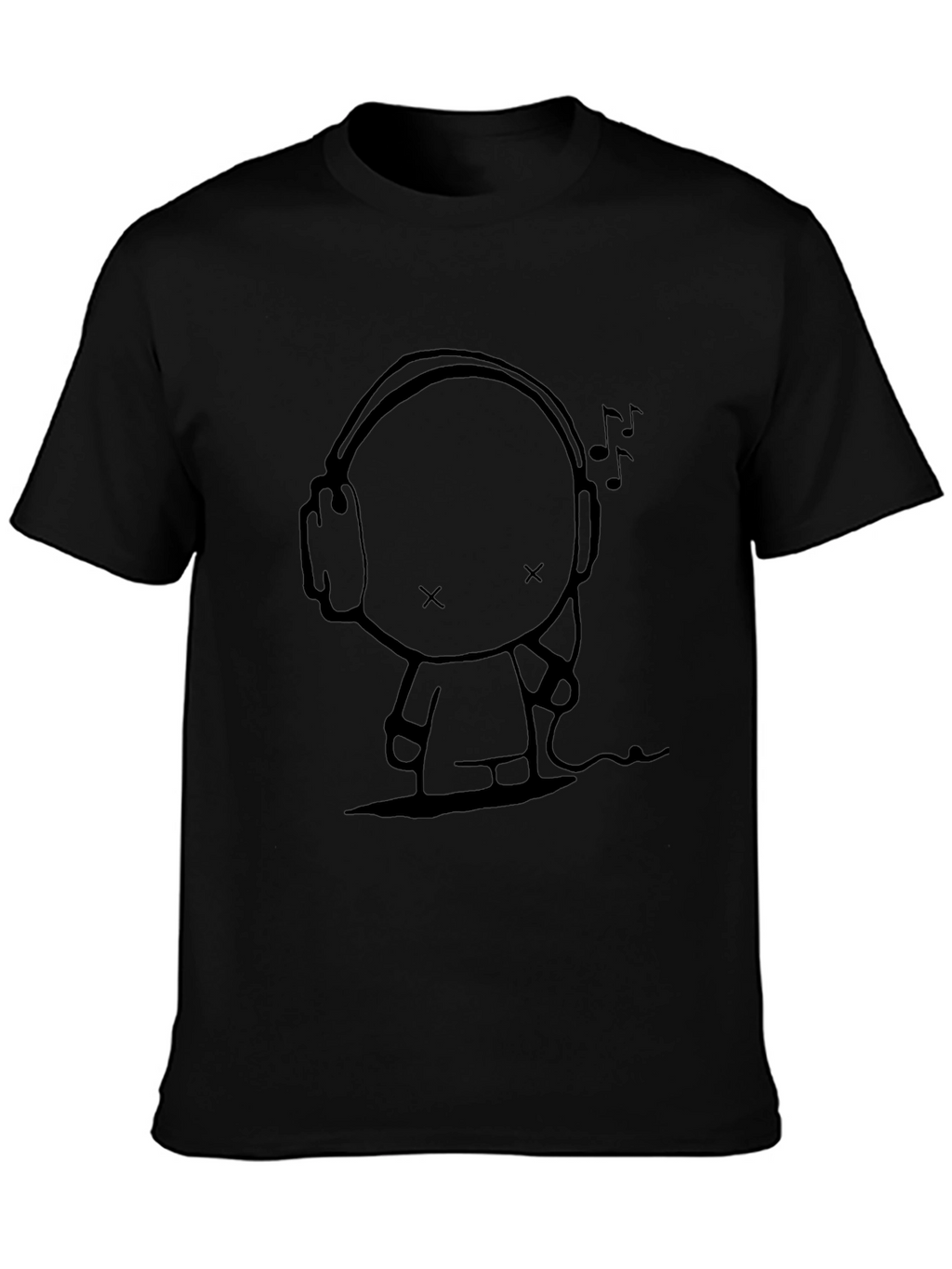 Music Lover Black Graphic Tee