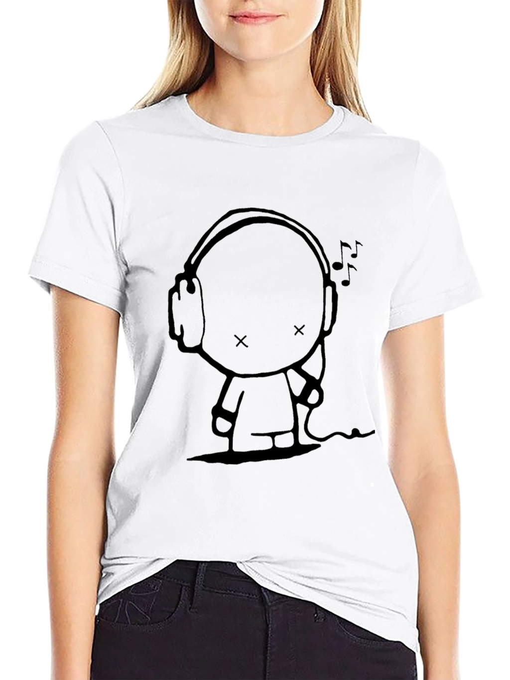 Music Lover Black Graphic Tee