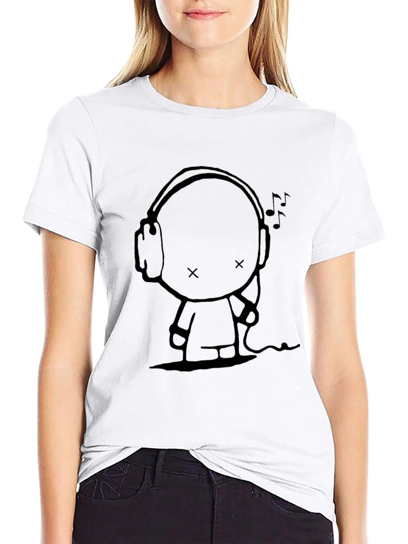 Music Lover Black Graphic Tee